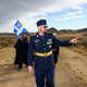 Grand Duke Travis McHenry leads his Westarctican Royal Guard and King Timothy Miller of Shiloh, visible on the left, on a bloodless invasion and annexation of the micronation of Calsahara on Oct. 29, 2017. Travis McHenry led both Westarctica and Calsahara at different points in his life, and the annexation merges both countries.